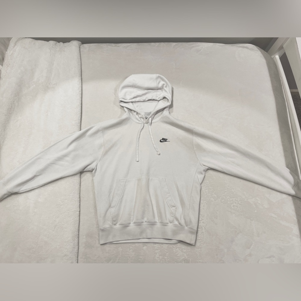 Nike white hoodie, size small